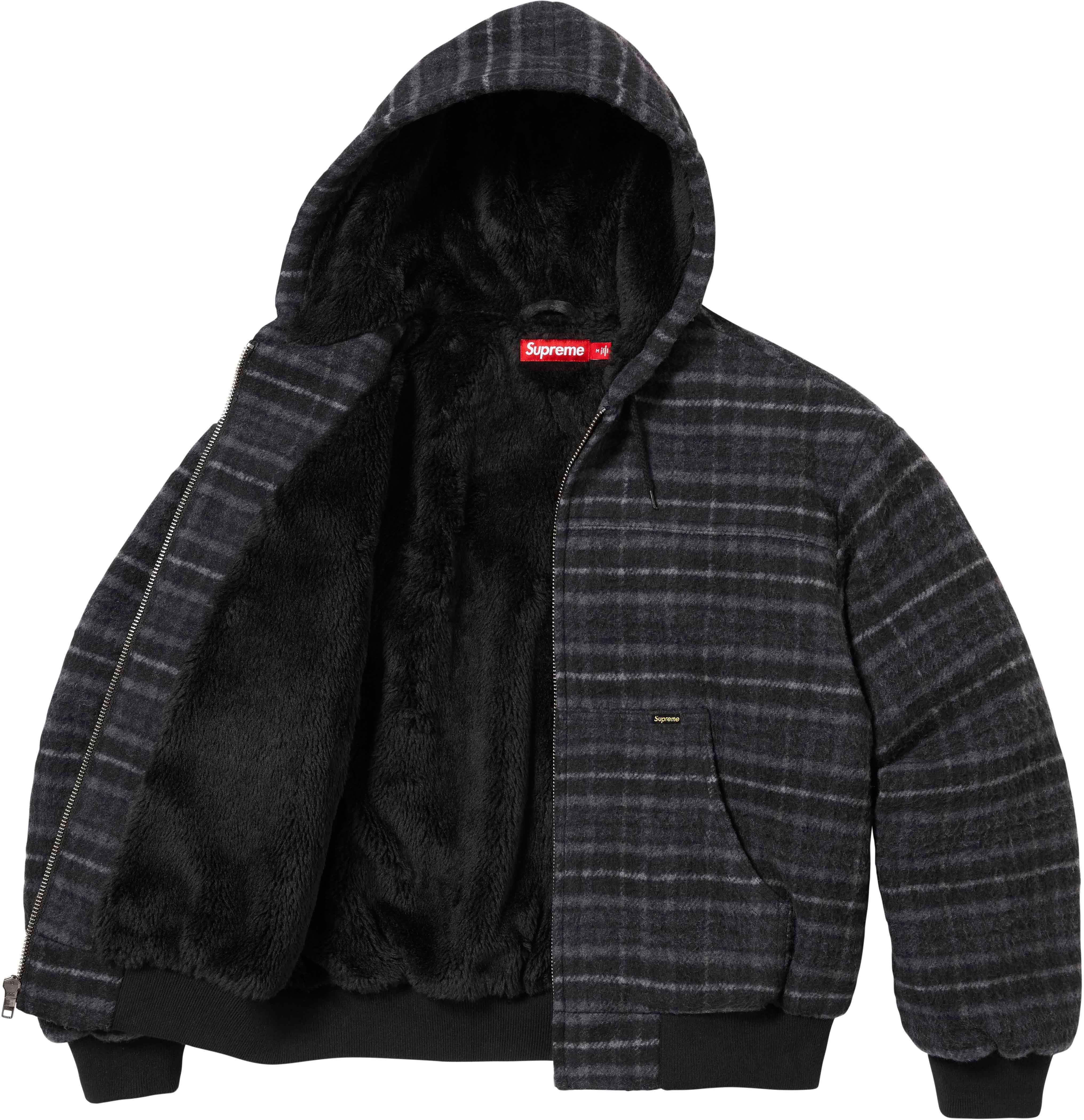 Plaid Wool Hooded Work Jacket view 22